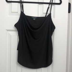 Black slouchy going out tank top